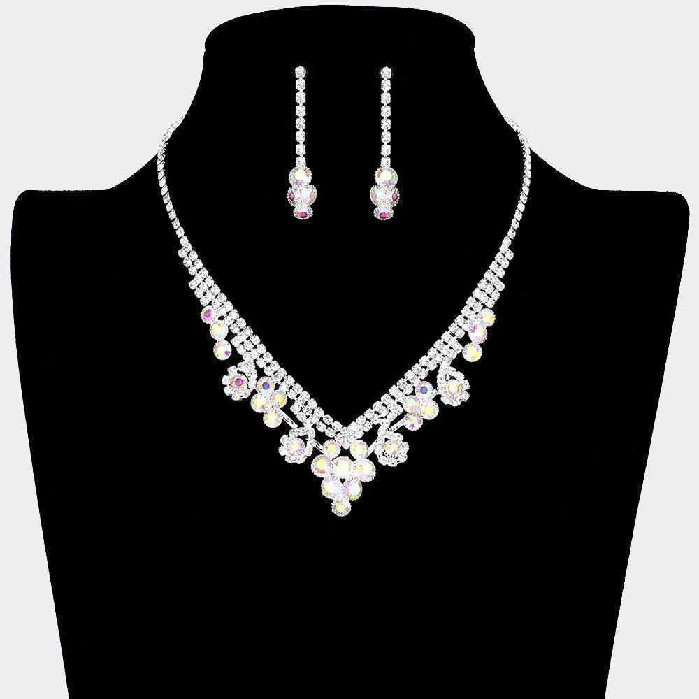 Round Crystal Rhinestone Collar Necklace - Jewelry Store by Erik Rayo