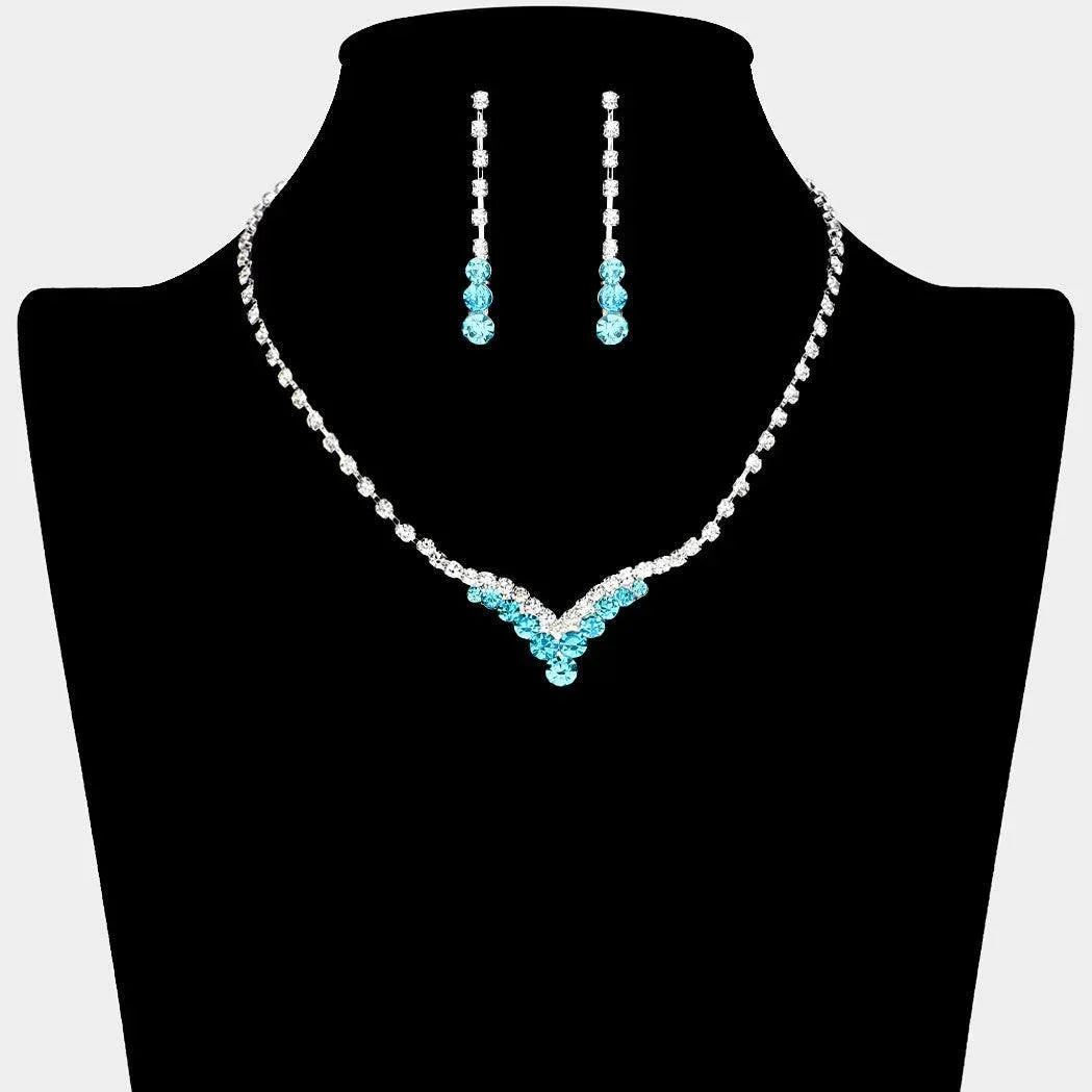 Bubble Stone Detail Rhinestone Necklace - Jewelry Store by Erik Rayo