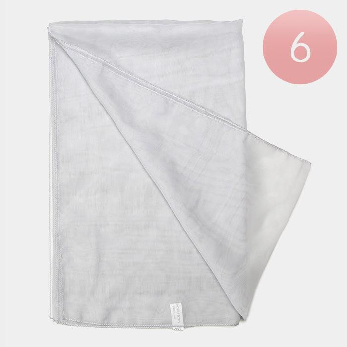 Gray 6PCS - Solid Chiffon Scarf - Jewelry Store by Erik Rayo
