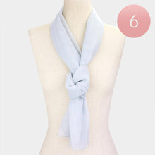 Load image into Gallery viewer, Gray 6PCS - Solid Chiffon Scarf
