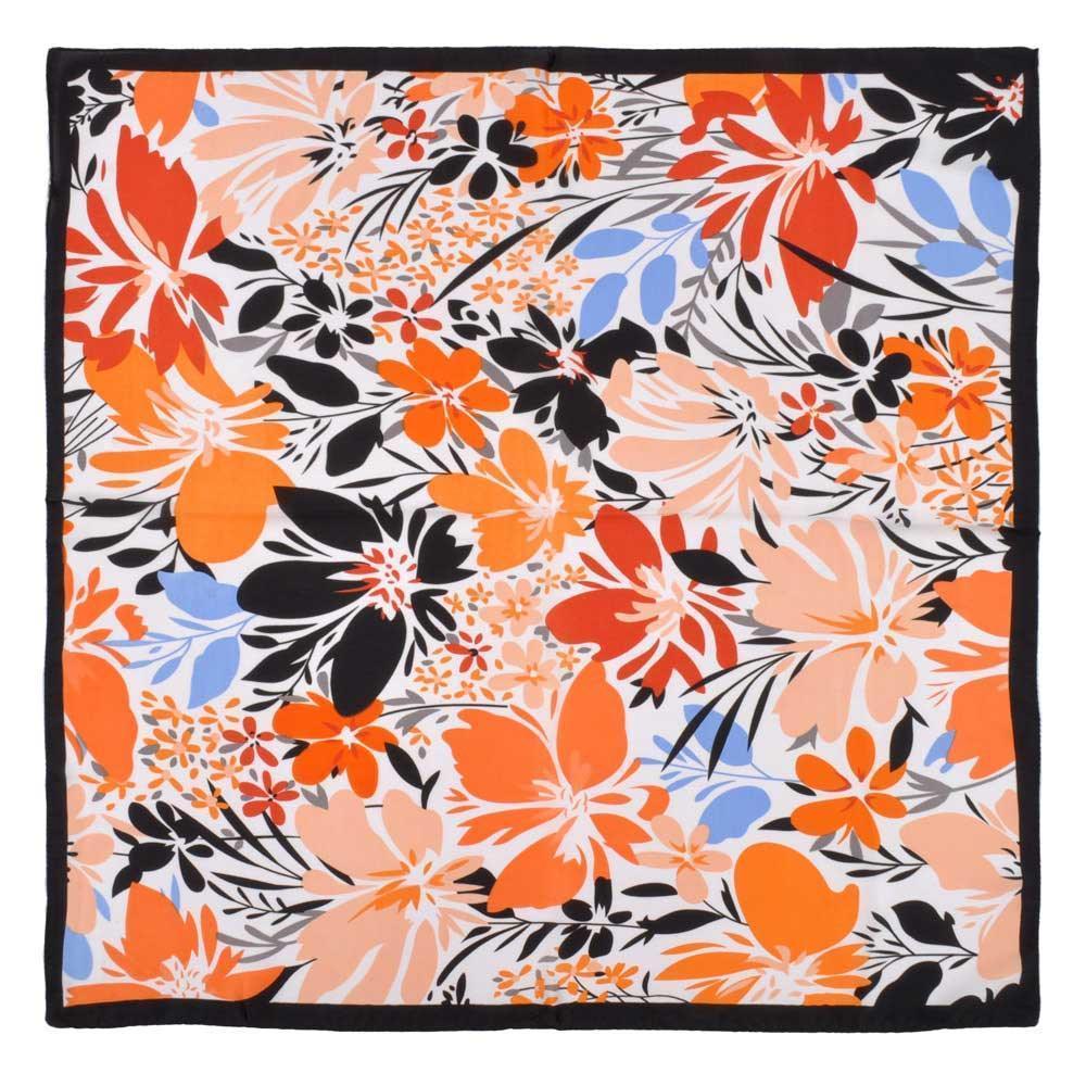 Black Flower Print Bandana Scarf - Jewelry Store by Erik Rayo