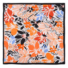 Load image into Gallery viewer, Black Flower Print Bandana Scarf
