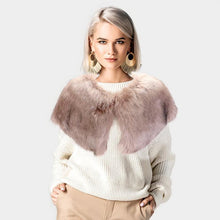 Load image into Gallery viewer, Brown Faux Fur Cape Scarf
