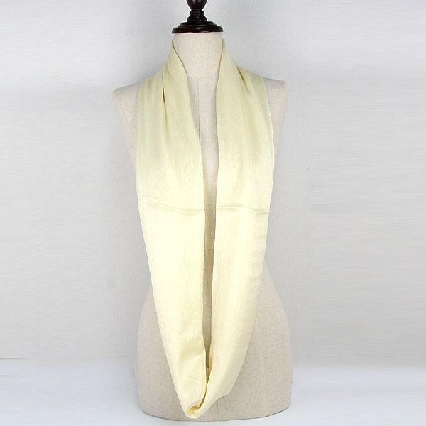 Cream Cozy Polyester Infinity Scarf - Jewelry Store by Erik Rayo