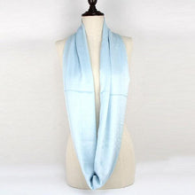 Load image into Gallery viewer, Blue Cozy Polyester Infinity Scarf
