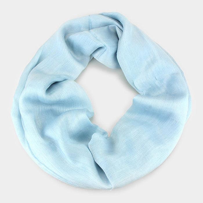 Blue Cozy Polyester Infinity Scarf - Jewelry Store by Erik Rayo