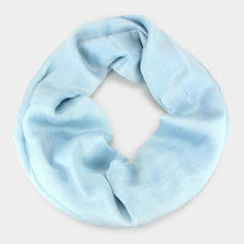 Load image into Gallery viewer, Blue Cozy Polyester Infinity Scarf
