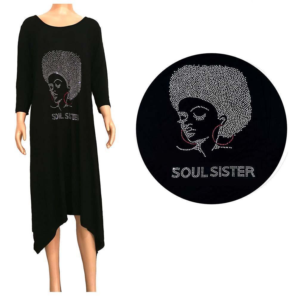 Black 'Soul Sister' Crystal Embellished Dress - Jewelry Store by Erik Rayo