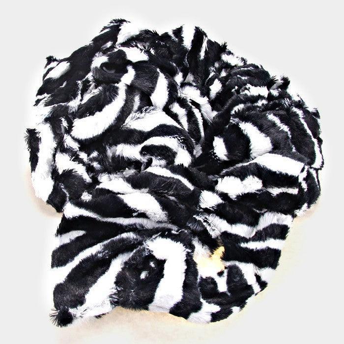 White Zebra pattern scarf - Jewelry Store by Erik Rayo