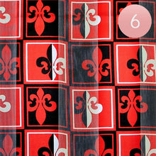 Load image into Gallery viewer, Red 6PCS - Silk Feel  Fleur De Lis Print Scarf
