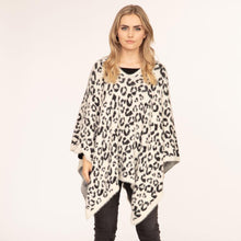 Load image into Gallery viewer, Ivory Leopard Printed Poncho
