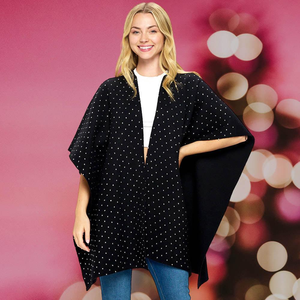 Silver Bling Solid Ruana Poncho - Jewelry Store by Erik Rayo