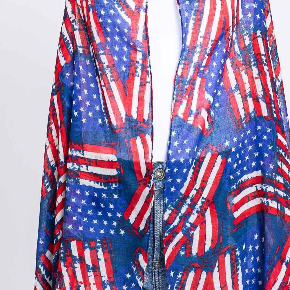 American USA Flag Vest Poncho - Jewelry Store by Erik Rayo