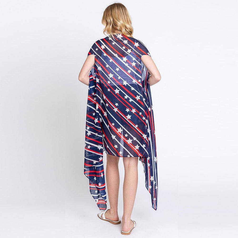 American USA Flag Vest Poncho - Jewelry Store by Erik Rayo