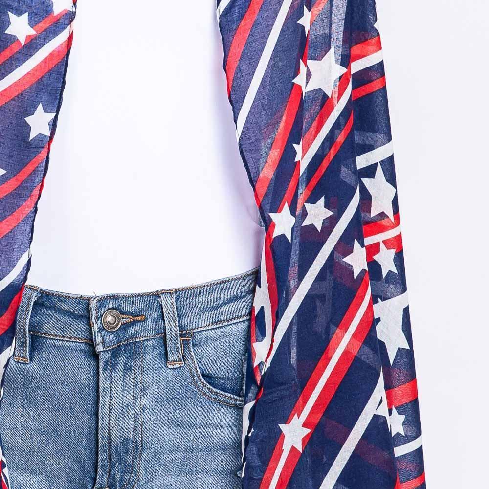 American USA Flag Vest Poncho - Jewelry Store by Erik Rayo