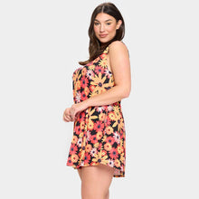 Load image into Gallery viewer, Yellow Bloom Flower Patterned A-Line Dress
