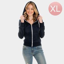 Load image into Gallery viewer, Navy Navy Zip Up Hoodies Sweater
