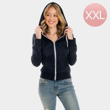 Load image into Gallery viewer, Navy Navy Zip Up Hoodies Sweater
