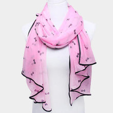 Load image into Gallery viewer, Bow print scarf
