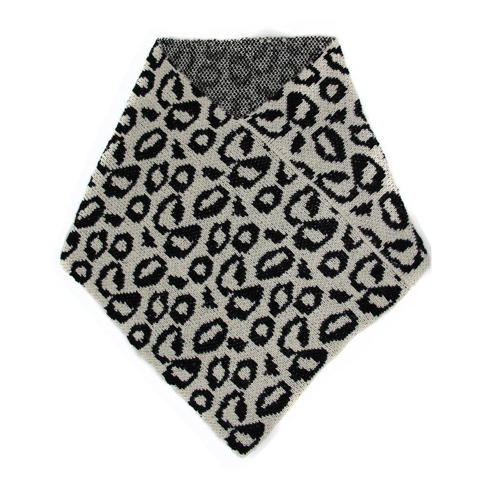 Ivory Leopard Print Tube Scarf - Jewelry Store by Erik Rayo