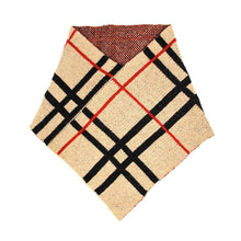 Load image into Gallery viewer, Beige Plaid Pattern Tube Scarf
