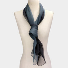 Load image into Gallery viewer, Black Ombre Oblong Scarf
