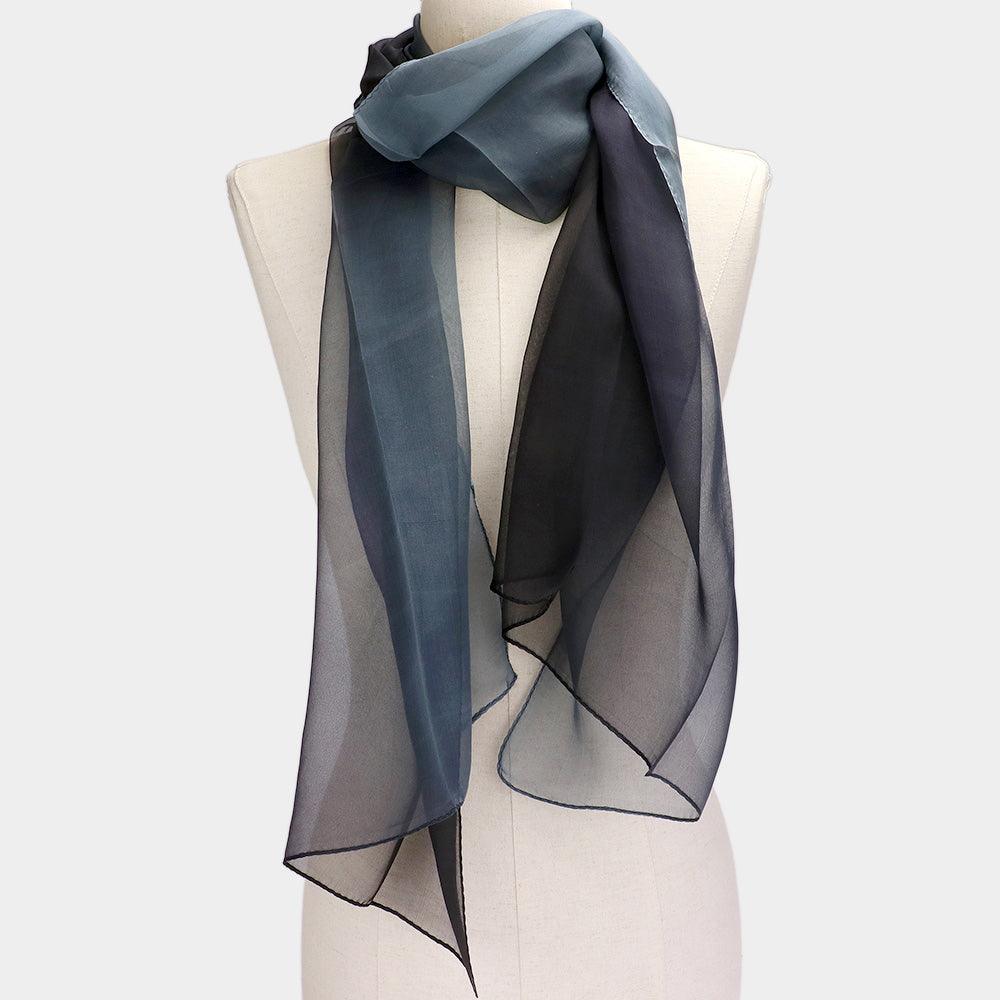 Black Ombre Oblong Scarf