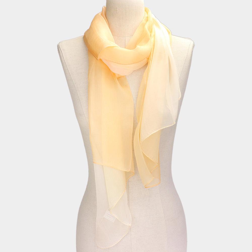 Orange Ombre Oblong Scarf