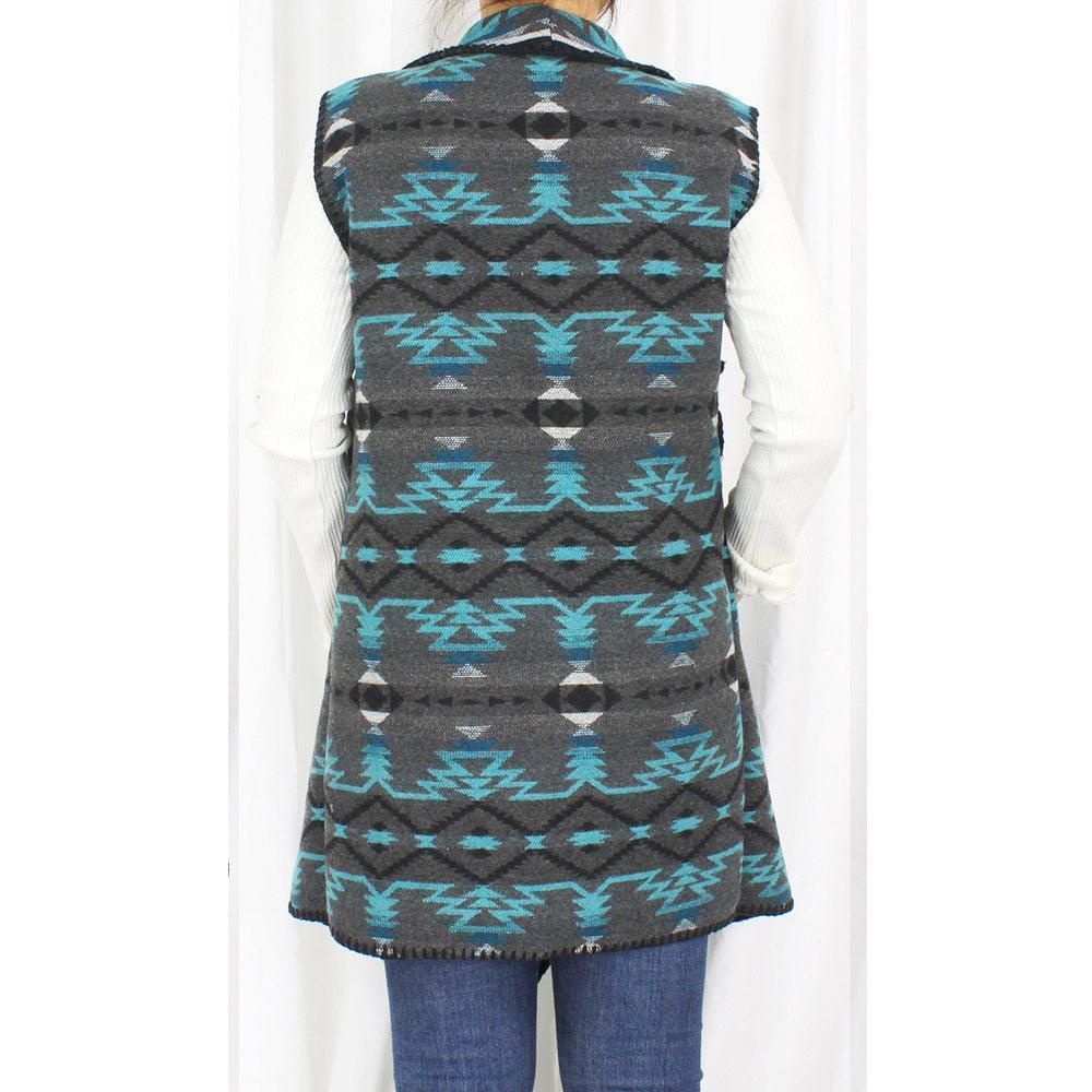 Green Western Knit Pocket Vest - Jewelry Store by Erik Rayo