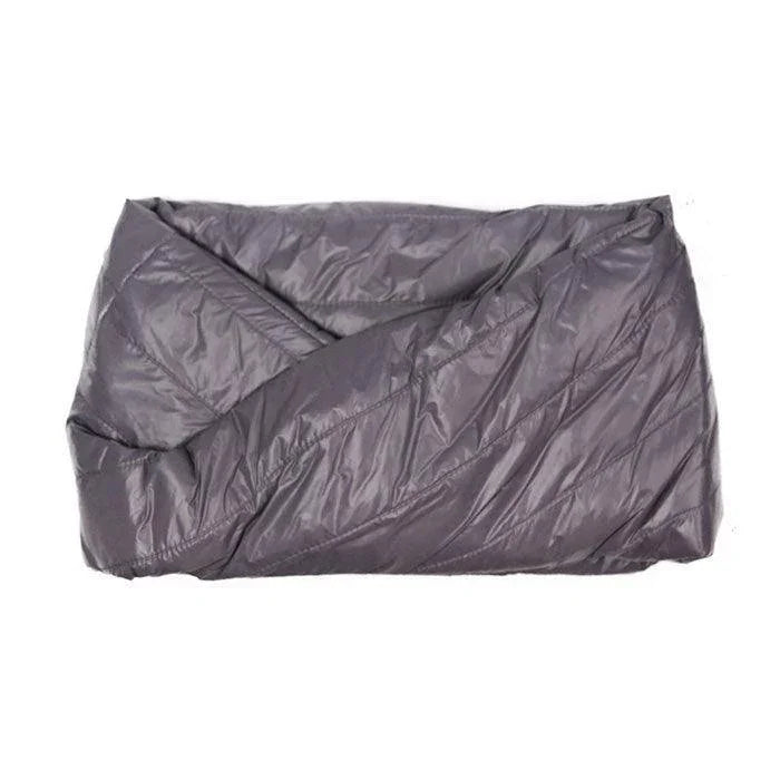 Gray Padded Snood Scarf - Jewelry Store by Erik Rayo