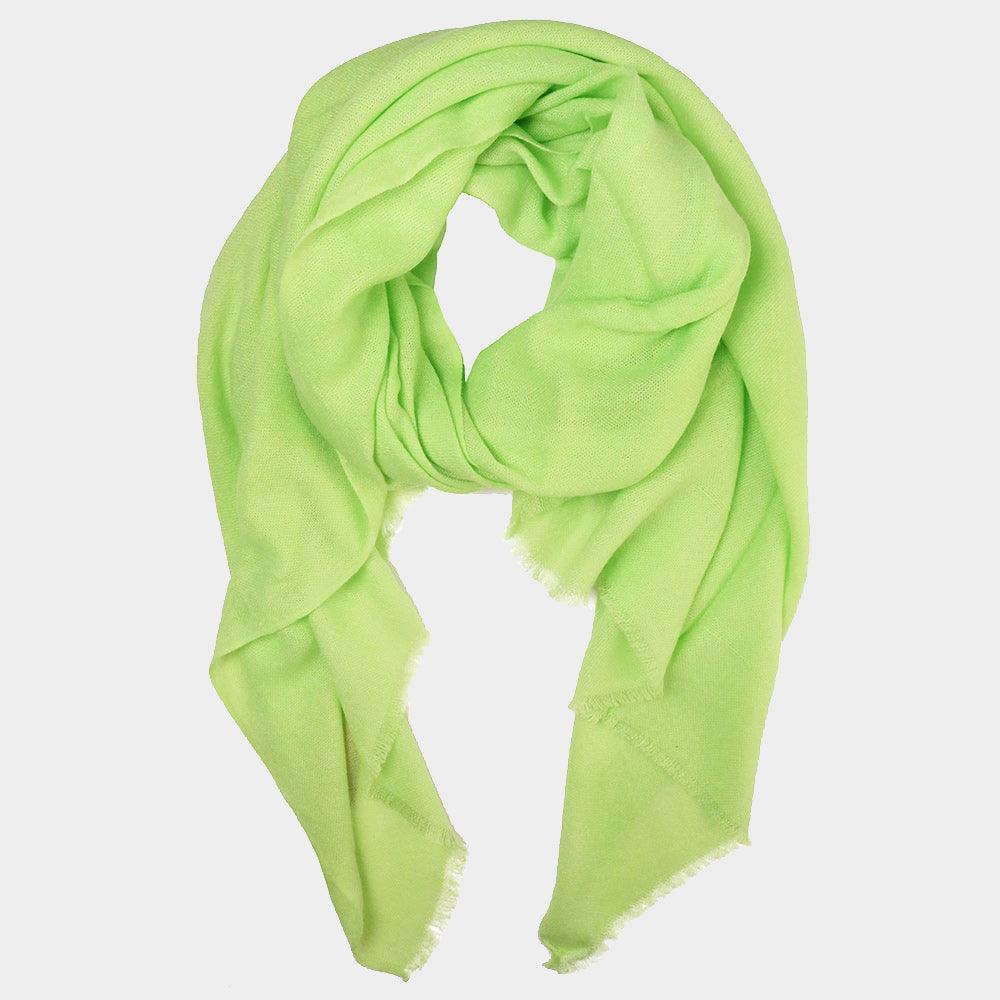 Green Solid Scarf