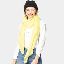 Load image into Gallery viewer, Yellow Solid Scarf
