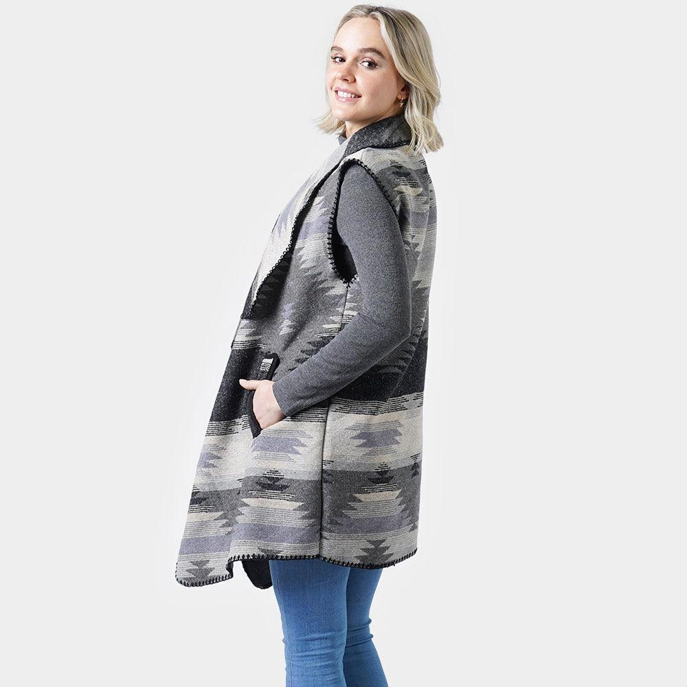 Black Western Print Vest - Jewelry Store by Erik Rayo