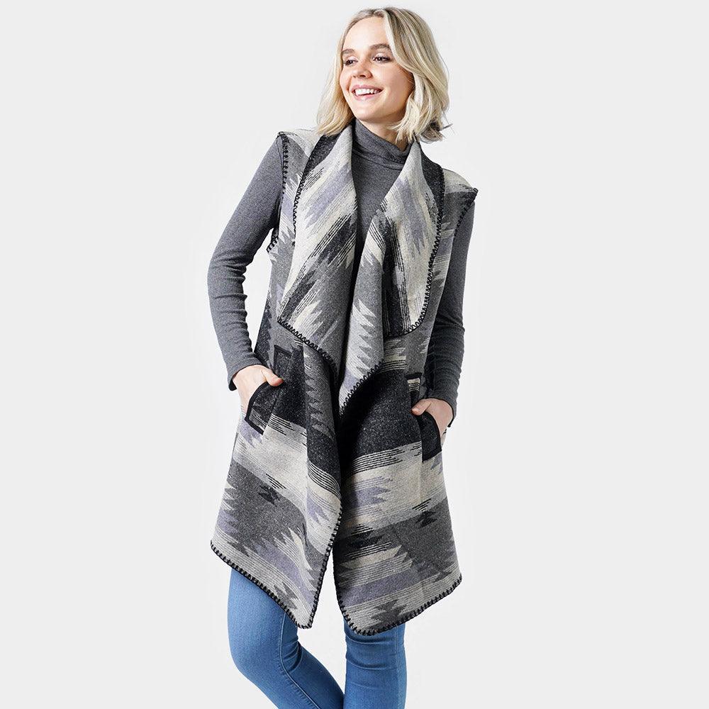 Black Western Print Vest - Jewelry Store by Erik Rayo