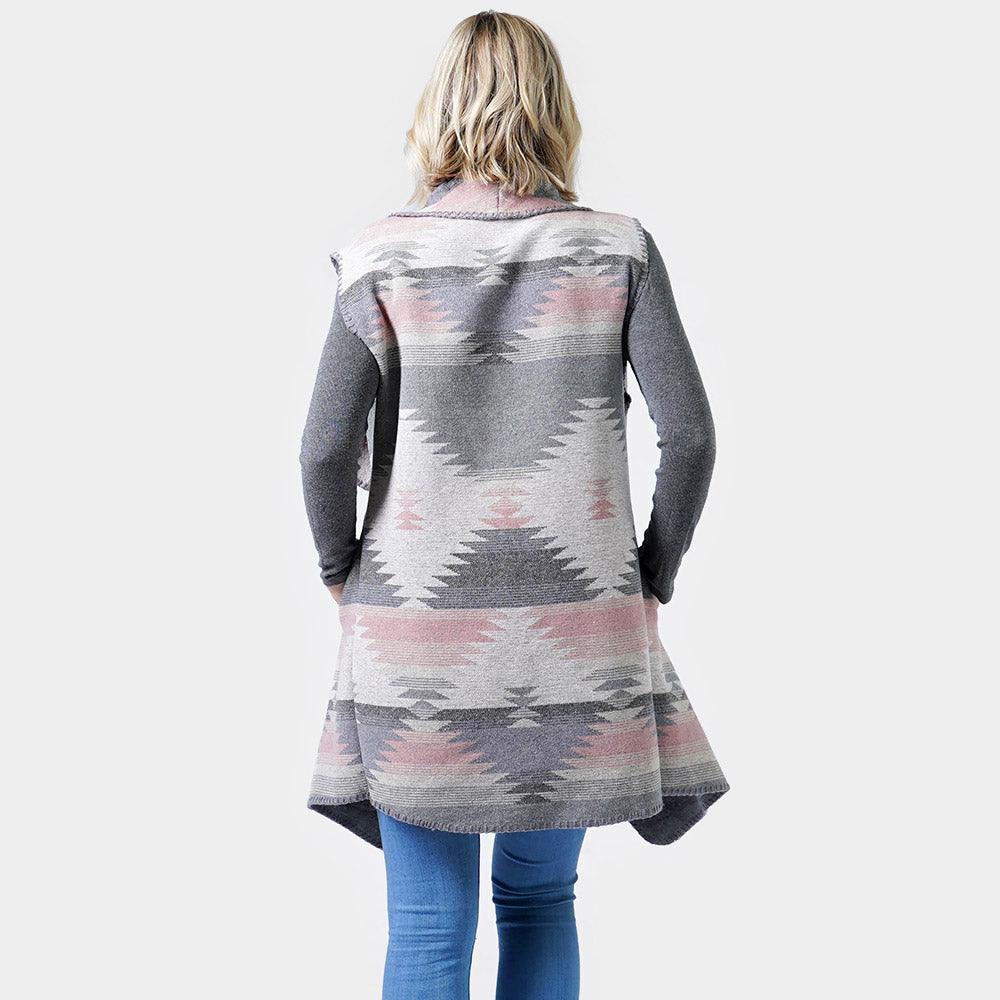 Gray Western Print Vest - Jewelry Store by Erik Rayo