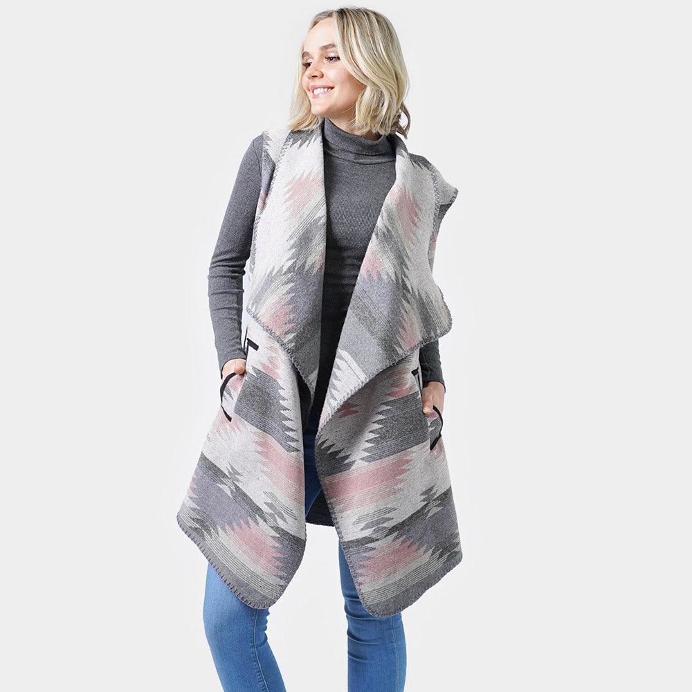 Gray Western Print Vest - Jewelry Store by Erik Rayo