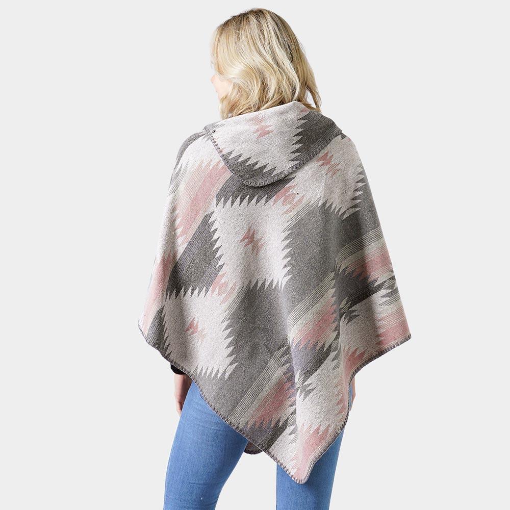 Gray Western Pattern Poncho - Jewelry Store by Erik Rayo