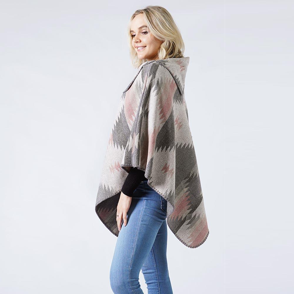 Gray Western Pattern Poncho - Jewelry Store by Erik Rayo