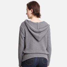 Load image into Gallery viewer, Gray Solid Pocket Hoodie Top
