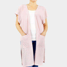Load image into Gallery viewer, Pink Front Pockets Jersey Vest

