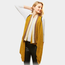 Load image into Gallery viewer, Mustard Solid Chenille Vest
