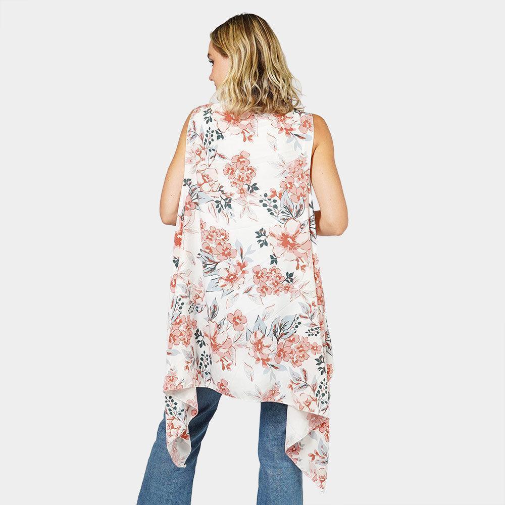 White Flower Printed Vest - Jewelry Store by Erik Rayo
