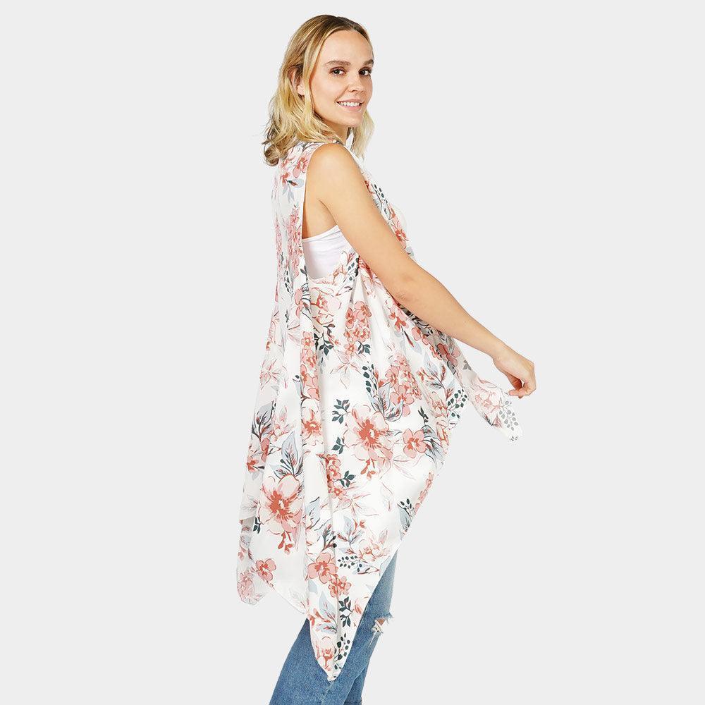 White Flower Printed Vest - Jewelry Store by Erik Rayo