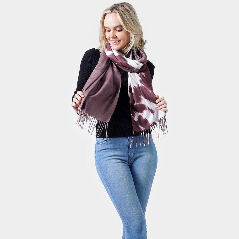 Brown Cow Print Double Sided Shawl/Poncho - Jewelry Store by Erik Rayo