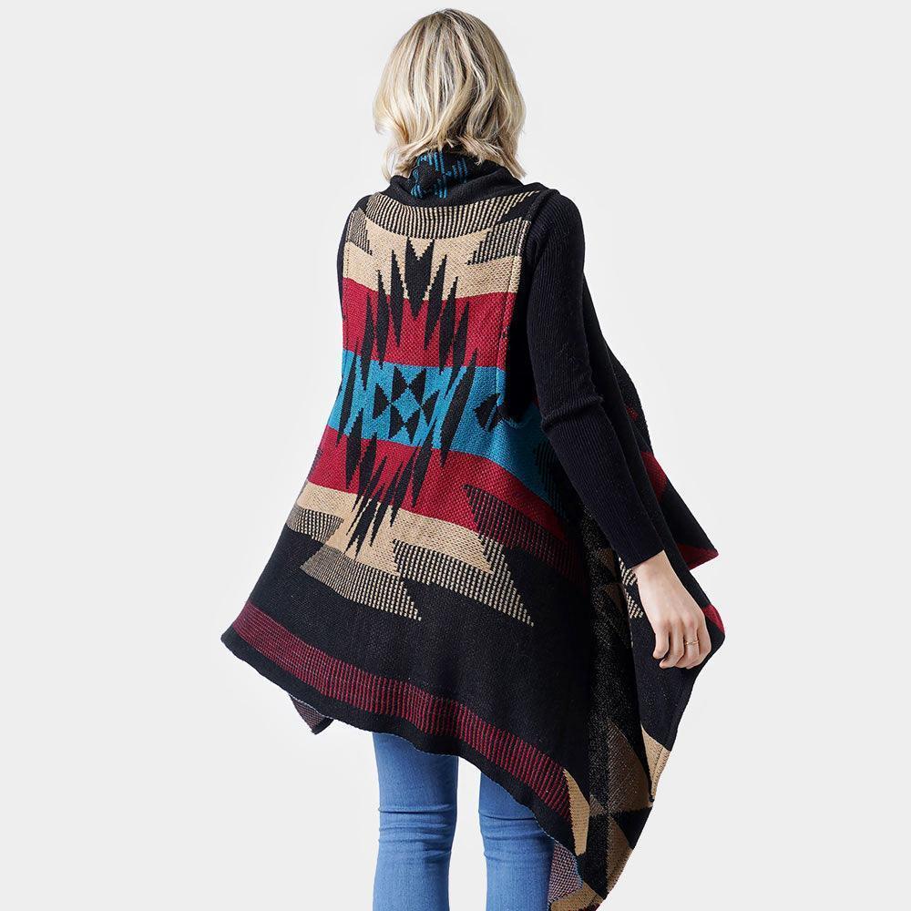 Black Western Pattern Knit Vest - Jewelry Store by Erik Rayo