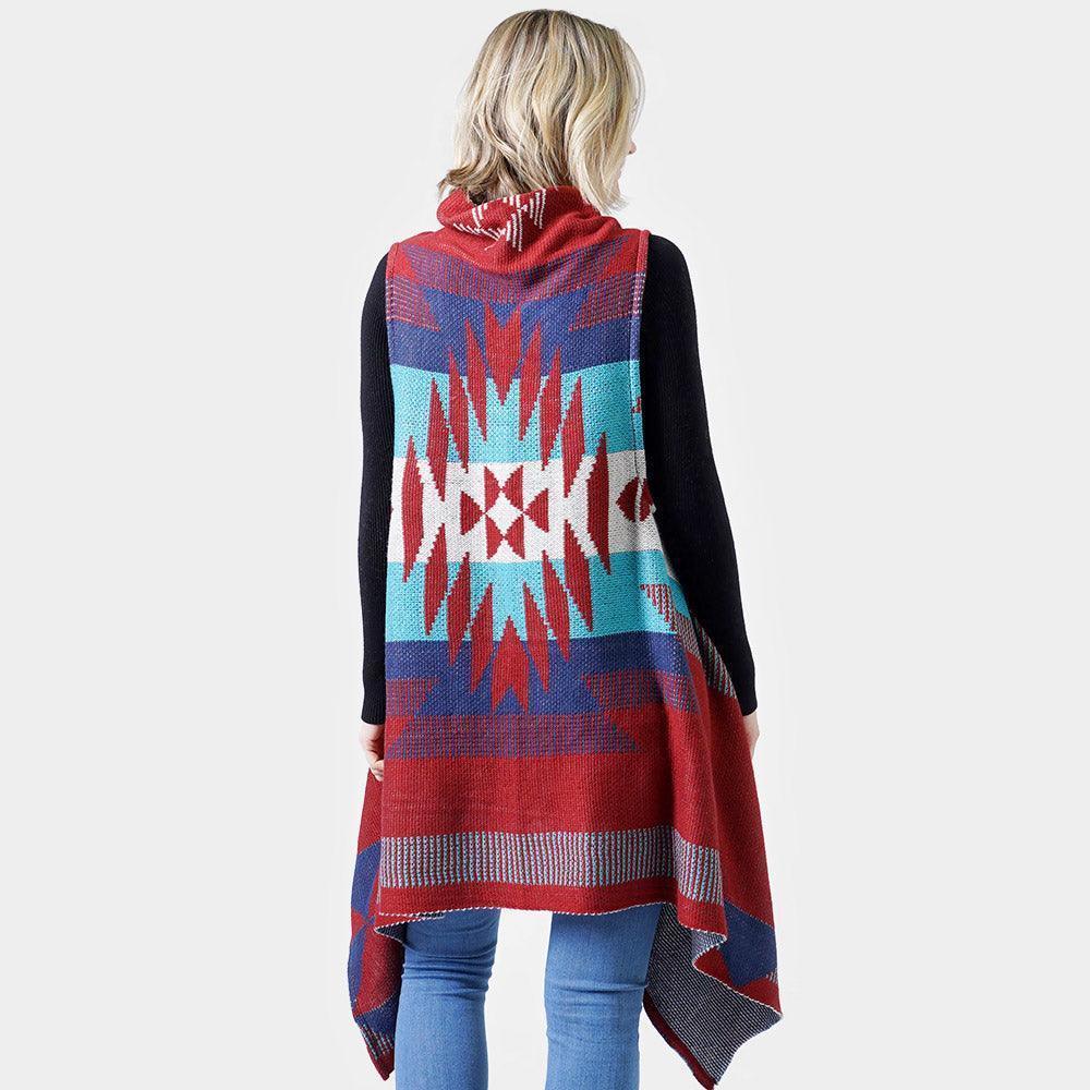 Brown Western Pattern Knit Vest - Jewelry Store by Erik Rayo