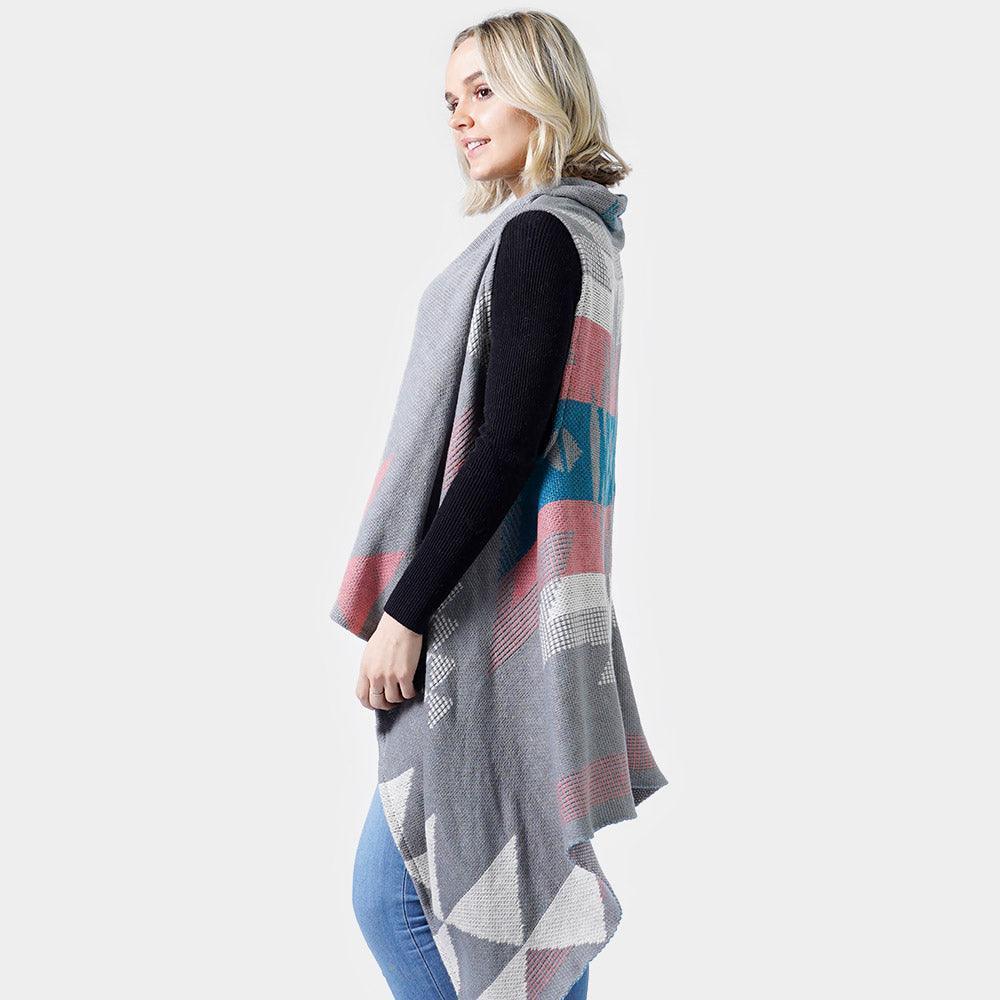 Gray Western Pattern Knit Vest - Jewelry Store by Erik Rayo