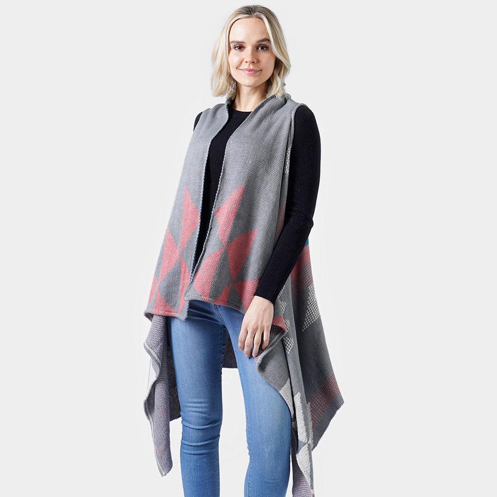 Gray Western Pattern Knit Vest - Jewelry Store by Erik Rayo