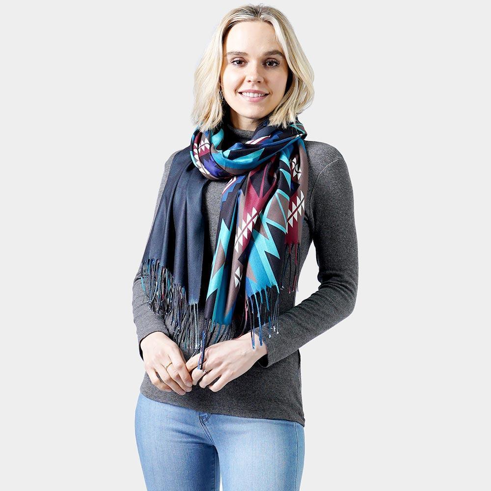 Black Western Doublesided Shawl/Poncho - Jewelry Store by Erik Rayo