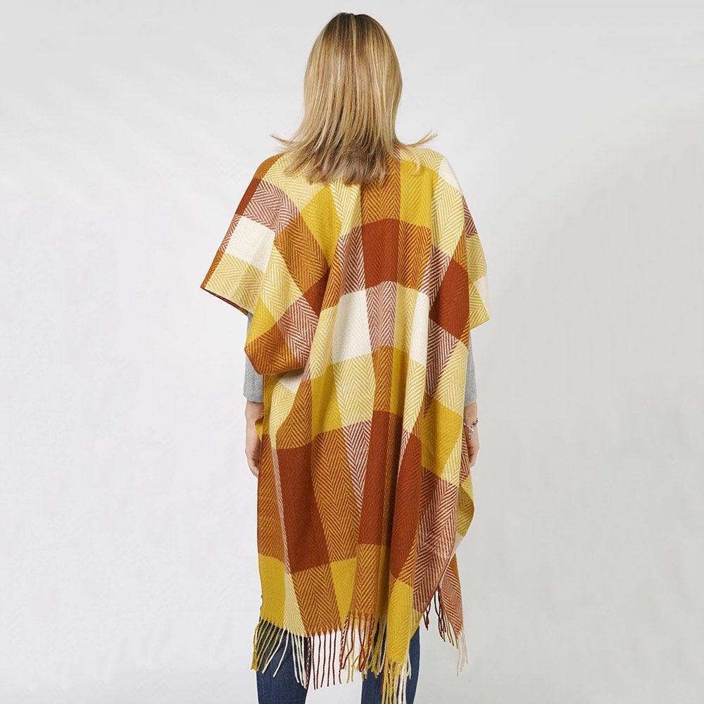 Mustard Check Patterned Vest - Jewelry Store by Erik Rayo